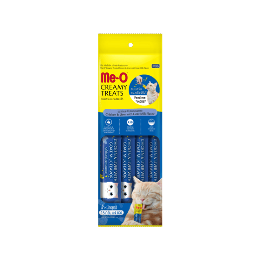 Me-O All Life Stages Creamy Treat Chicken & Liver With Goat Milk Flavor