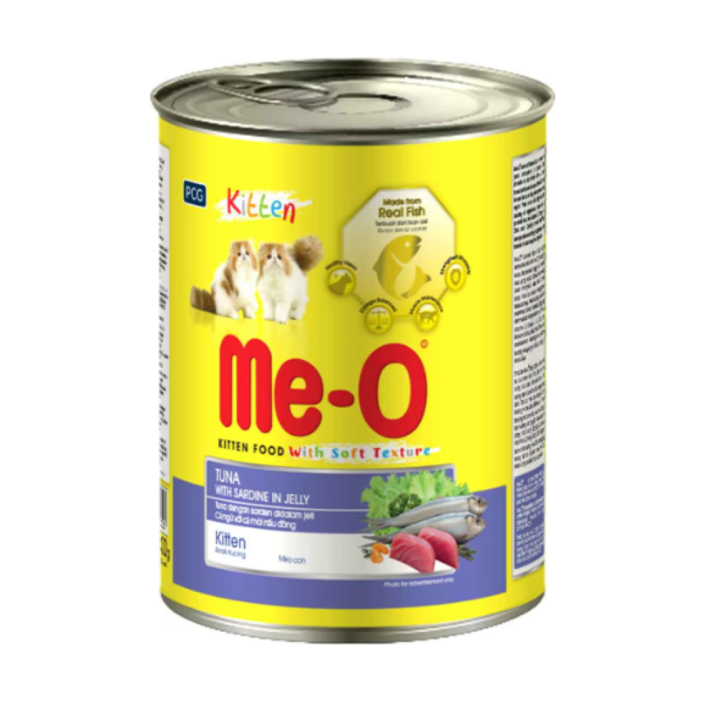 Me-O Wet Cat Food Tuna with Chunky Sardine In Jelly (Kitten)