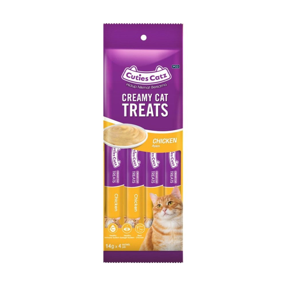 Cuties Catz All Life Stages Creamy Wet Cat Food Chicken Flavor