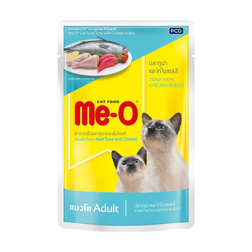 ME-O POUCH CAT FOOD TUNA CHICKEN IN JELLY