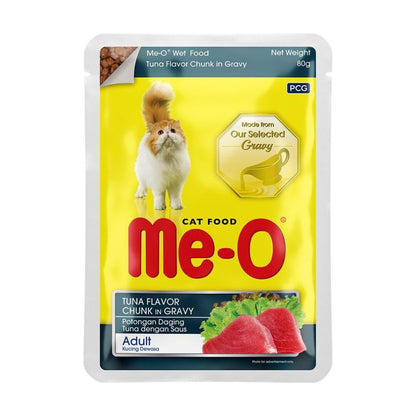 ME-O POUCH CAT FOOD TUNA FLAVOUR CHUNK IN GRAVY