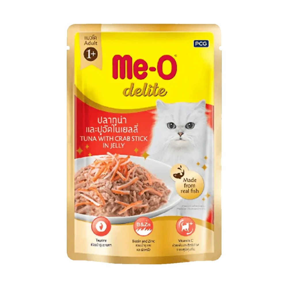 ME-O DELIGHT POUCH TUNA WITH CRAB STICK IN JELLY