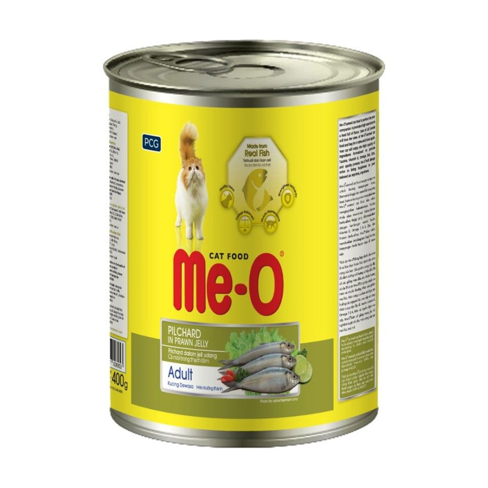 Me-O Adult Wet Cat Food Pilchards in Prawn Jelly