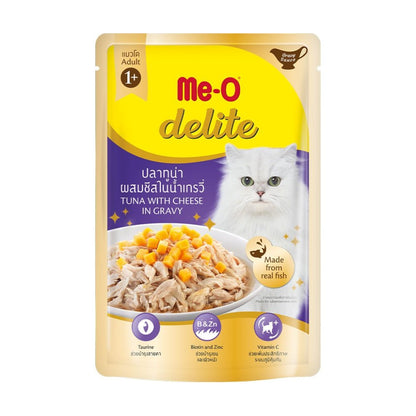 Me-O Adult Wet Cat Food Tuna With Cheese In Gravy