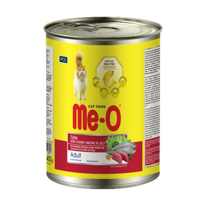 Me-O Adult Wet Cat Food Tuna With Chunky Sardine In Jelly