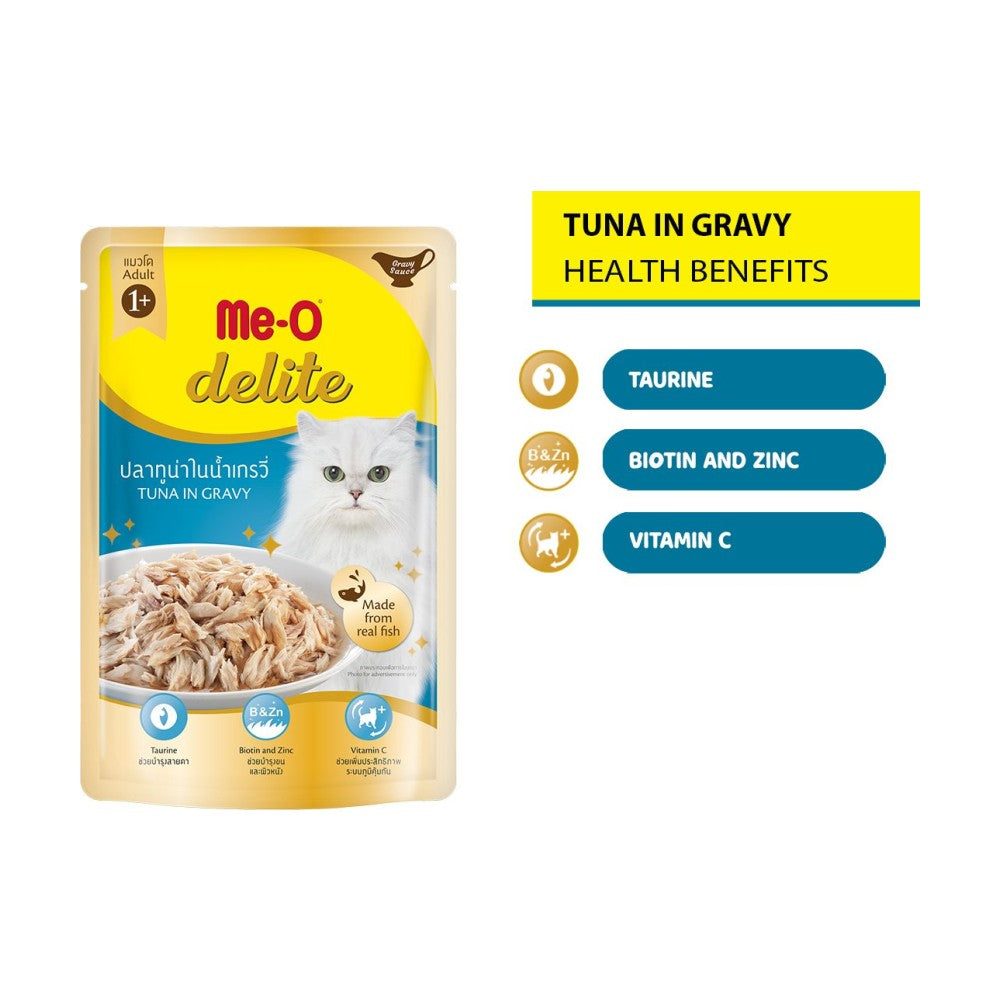 ME-O DELITE TUNA IN GRAVY