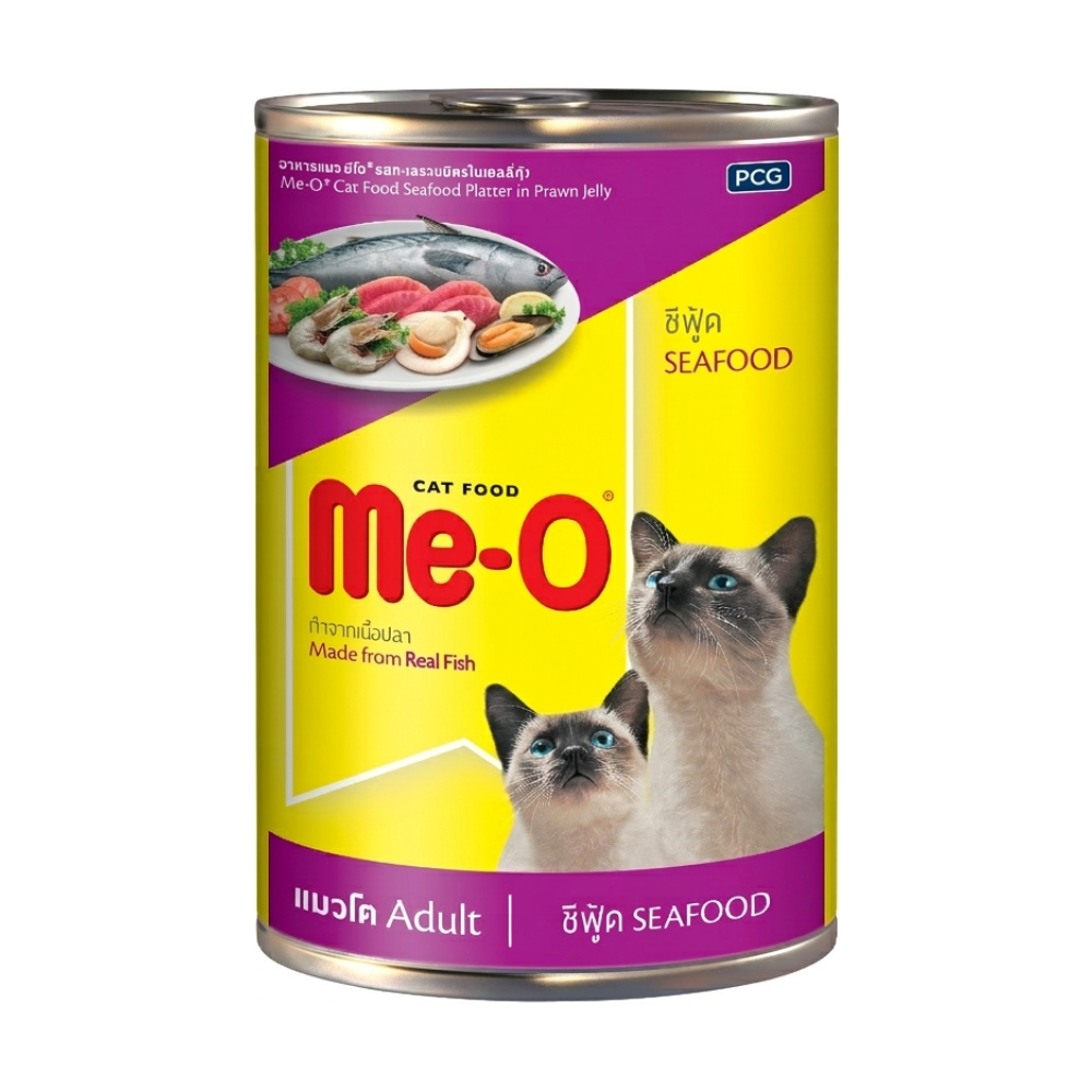 Me-O Adult Wet Cat Food Can Seafood