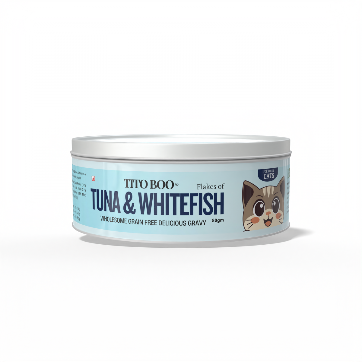 Tito Boo Premium Wet Cat Food Gravy Can