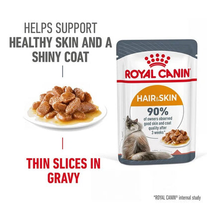 Royal Canin -Hair & Skin Care Adult Gravy Cat Wet Food